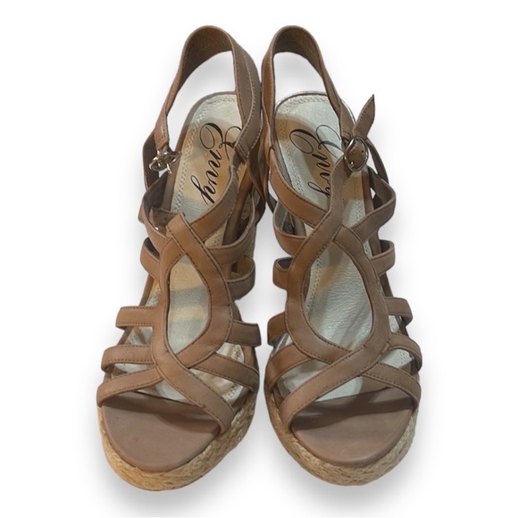 Envy Taupe Over Joy Woven Heeled Sandals Women’s Size 10, 5” Heel, Never Worn! - Picture 2 of 6